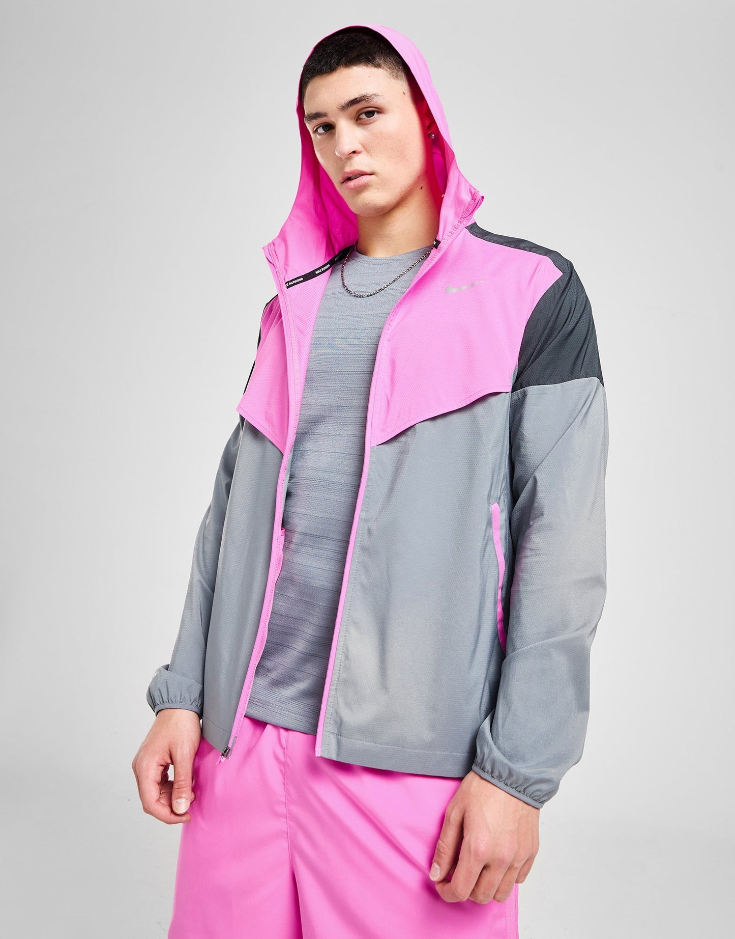 RUNNING COUPE-VENT - ROSE/NOIR/GRIS
FONCÉ/ARGENTÉ