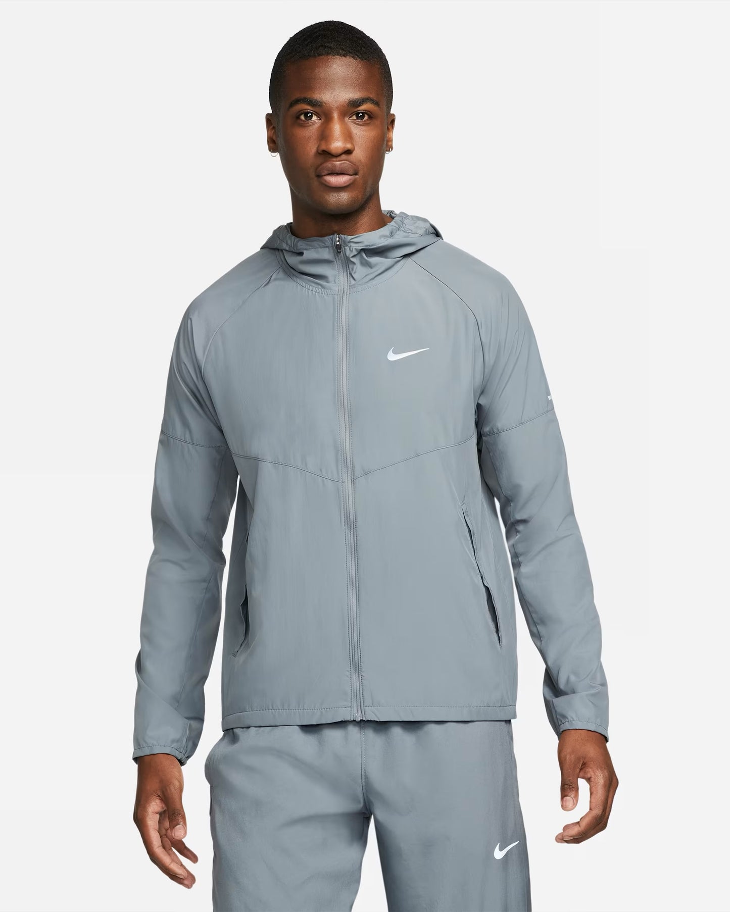 ENSEMBLE POLYESTER GRIS UNI POUR HOMME