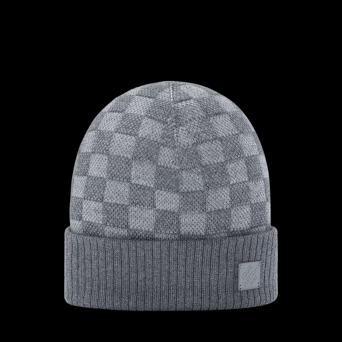 Bonnet Petit Damier Gris
