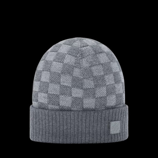 Bonnet Petit Damier Gris