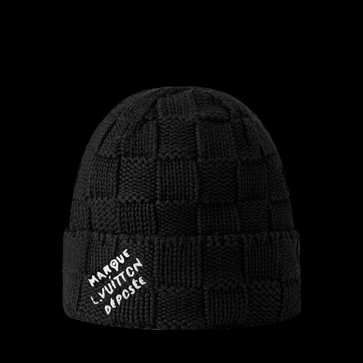 Bonnet Damier Noir