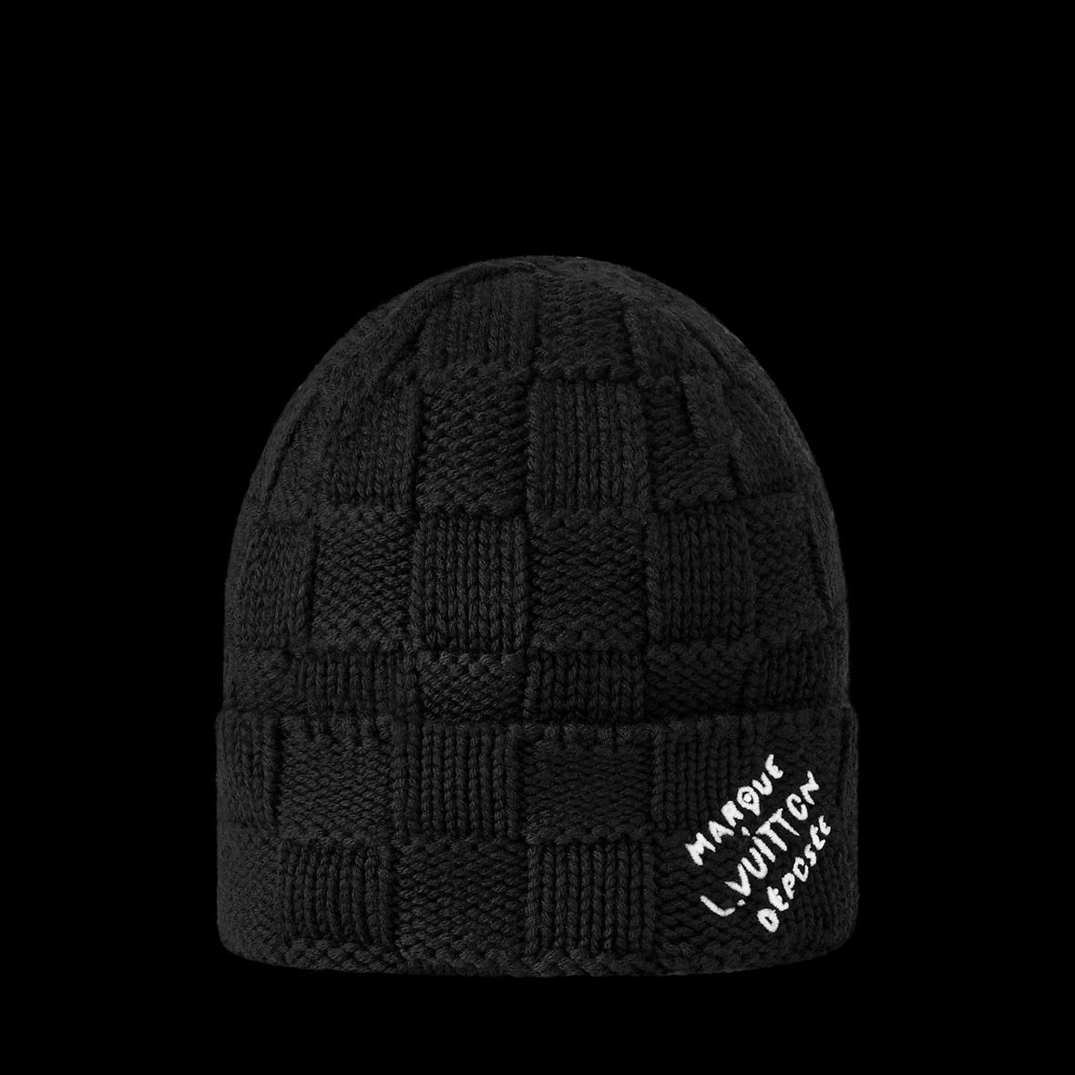 Bonnet Damier Noir