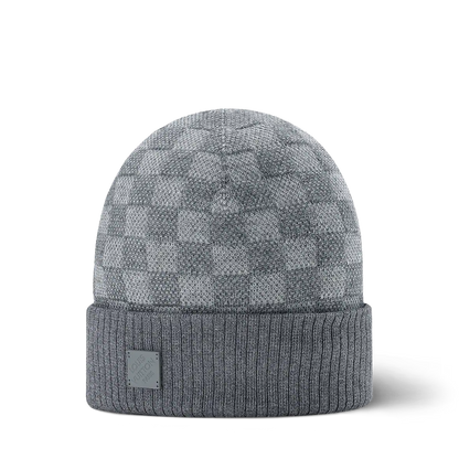 Bonnet Petit Damier Gris